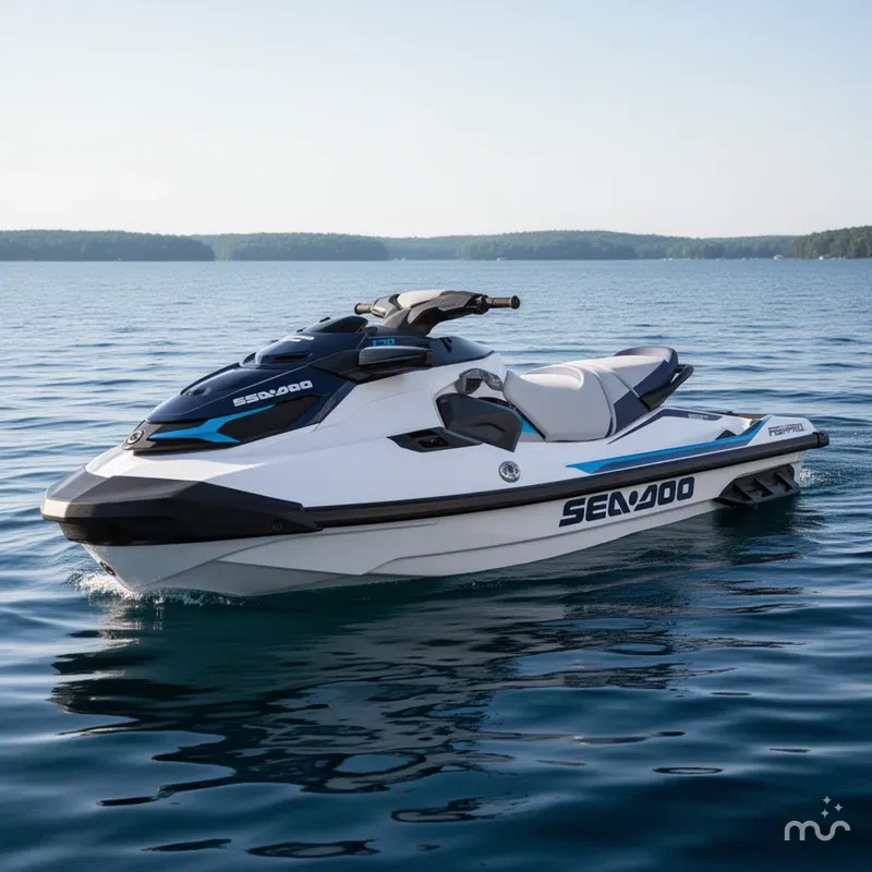 Slide: The Image of BRP FISHPRO SPORT 170 W/SOUND, IDF, WHITE/GULF STREAM 2024 - 2