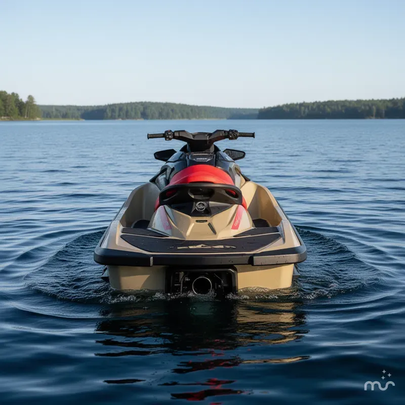 Slide: The Image of Sea-Doo RXT-X 325 Metallic Tan Lava Red Premium 2025 - 3
