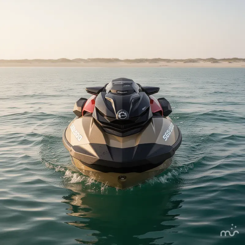 Slide: The Image of Sea-Doo RXP-X™ 325 Tech, BRP Premium A, iBR Metallic Tan 2025 - 1