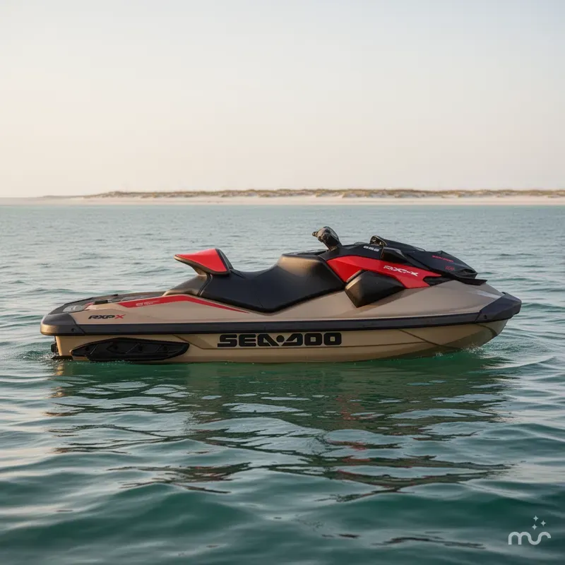 Slide: The Image of Sea-Doo RXP-X™ 325 Tech, BRP Premium A, iBR Metallic Tan 2025 - 4