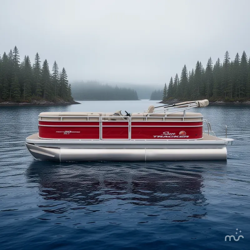 Slide: The Image of Sun Tracker Party Barge 20 DLX 2025 - 2