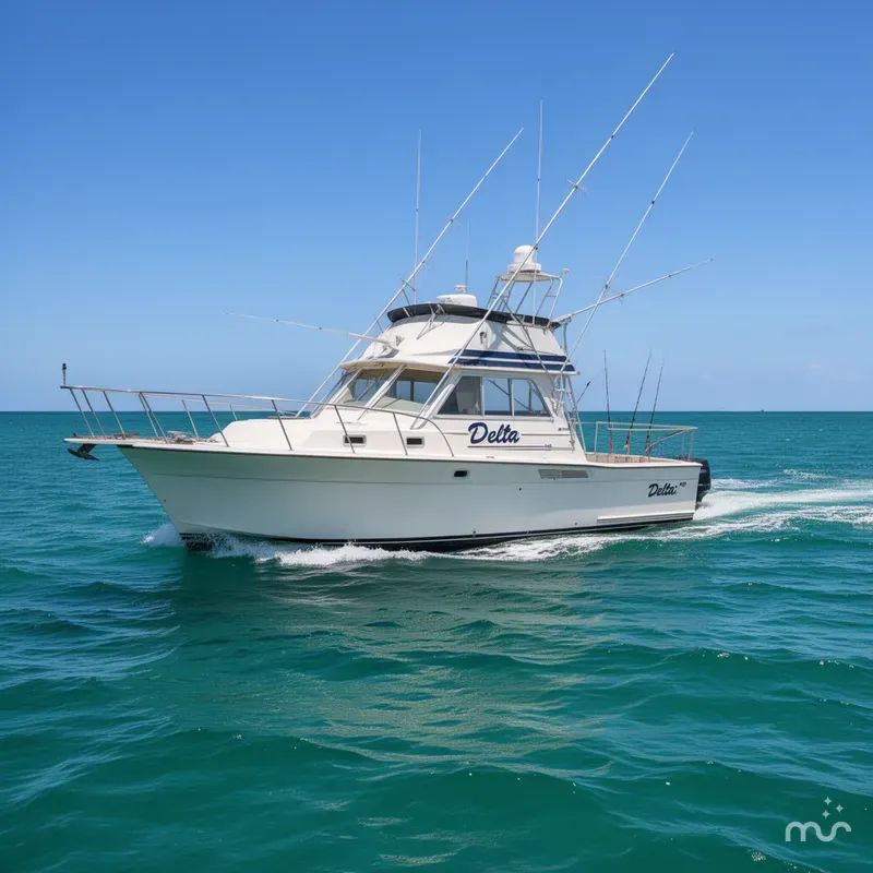 Slide: The Image of Delta 38 Sport Fisherman 1986 - 0