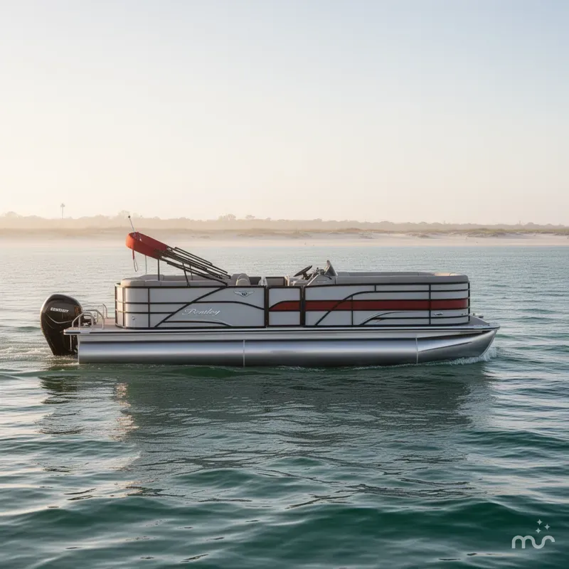 Slide: The Image of Bentley Pontoons Legacy 243 Cruise 3/4 Tube Tritoon 2025 - 0