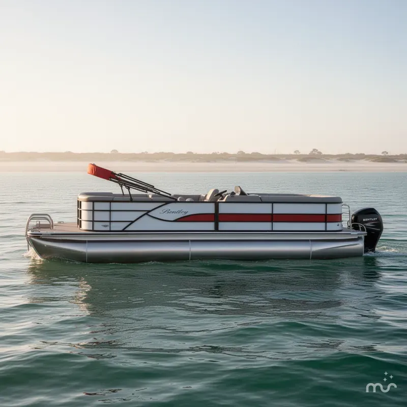 Slide: The Image of Bentley Pontoons Legacy 243 Cruise 3/4 Tube Tritoon 2025 - 1