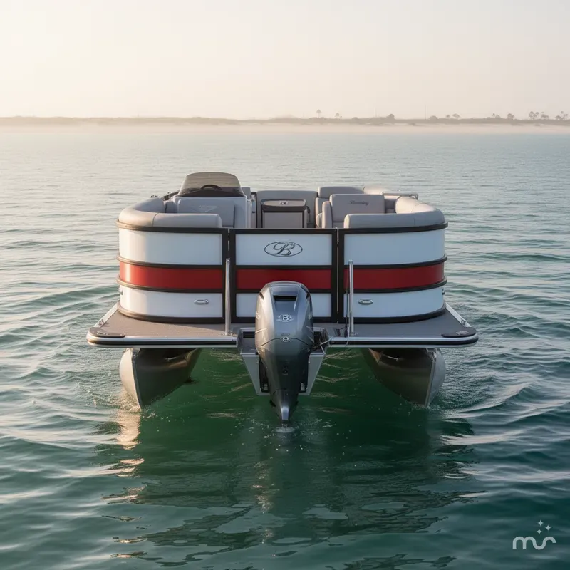 Slide: The Image of Bentley Pontoons Legacy 243 Cruise 3/4 Tube Tritoon 2025 - 2