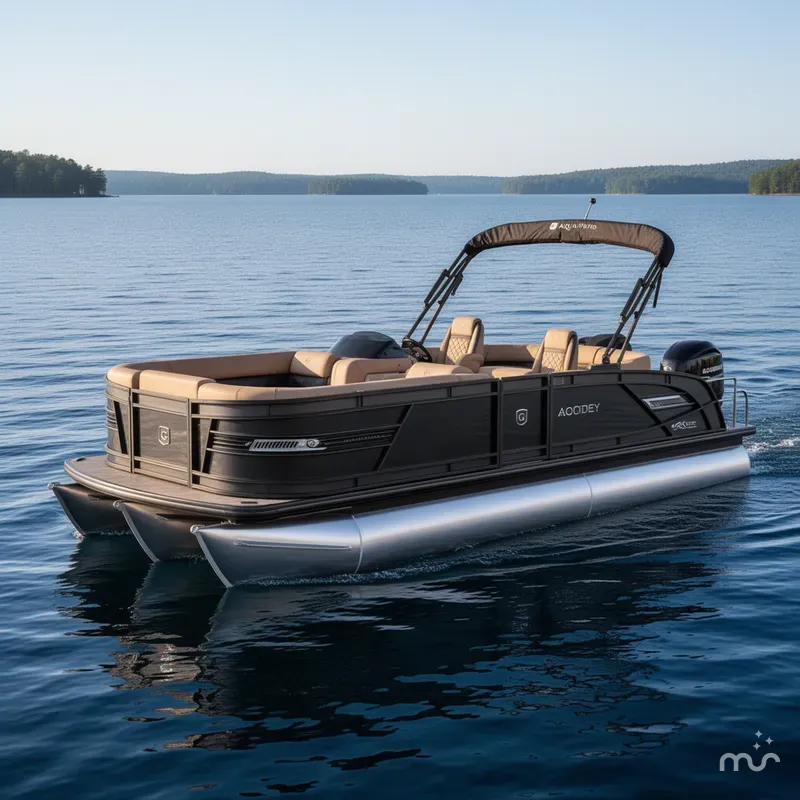 Slide: The Image of Godfrey Aqua Patio 235DFL-C Dual Flip Lounger Tripletoon 2025 - 0