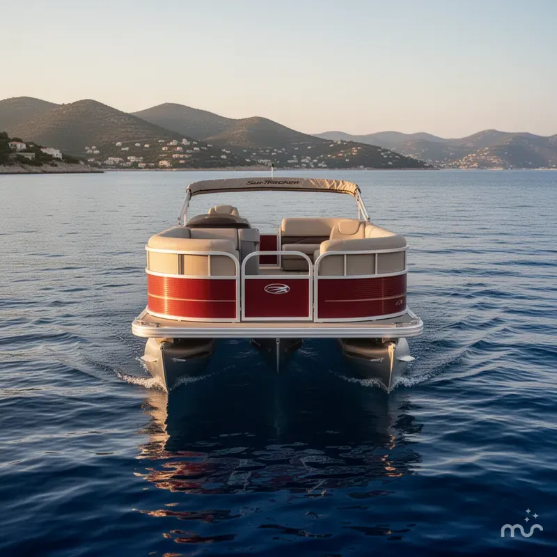 Slide: The Image of Sun Tracker Party Barge 18 DLX 2025 - 1