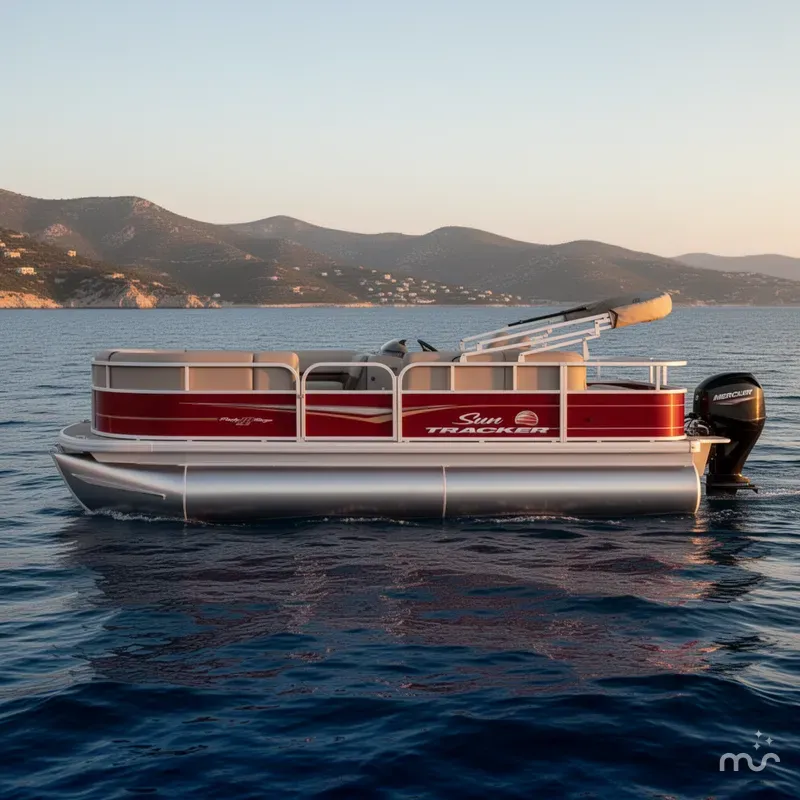Slide: The Image of Sun Tracker Party Barge 18 DLX 2025 - 2