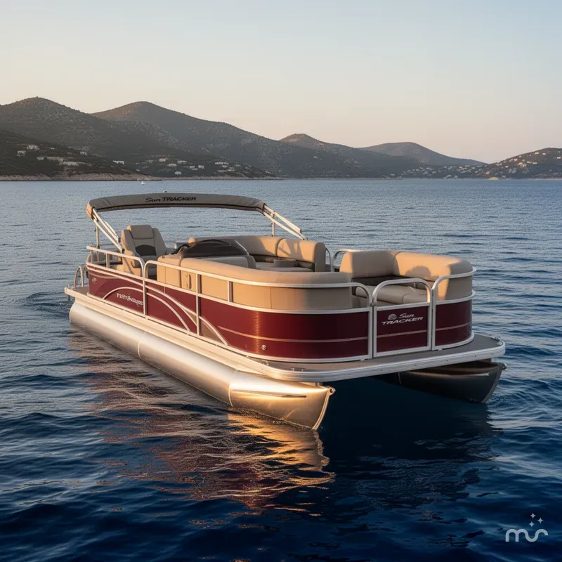 Slide: The Image of Sun Tracker Party Barge 18 DLX 2025 - 3