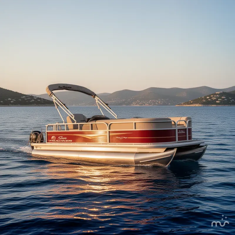 Slide: The Image of Sun Tracker Party Barge 18 DLX 2025 - 4
