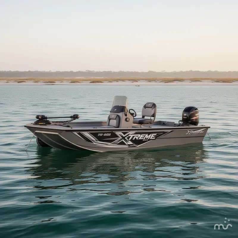 Slide: The Image of Xtreme Boats River Skiff 1548SS Tunnel 2025 - 1