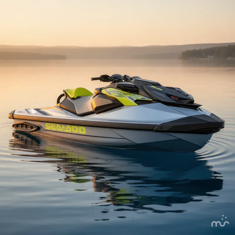 Slide: The Image of Sea-Doo RXP-X™ 325 Tech, BRP Premium A, Ibr Ice Metal / 2025 - 0