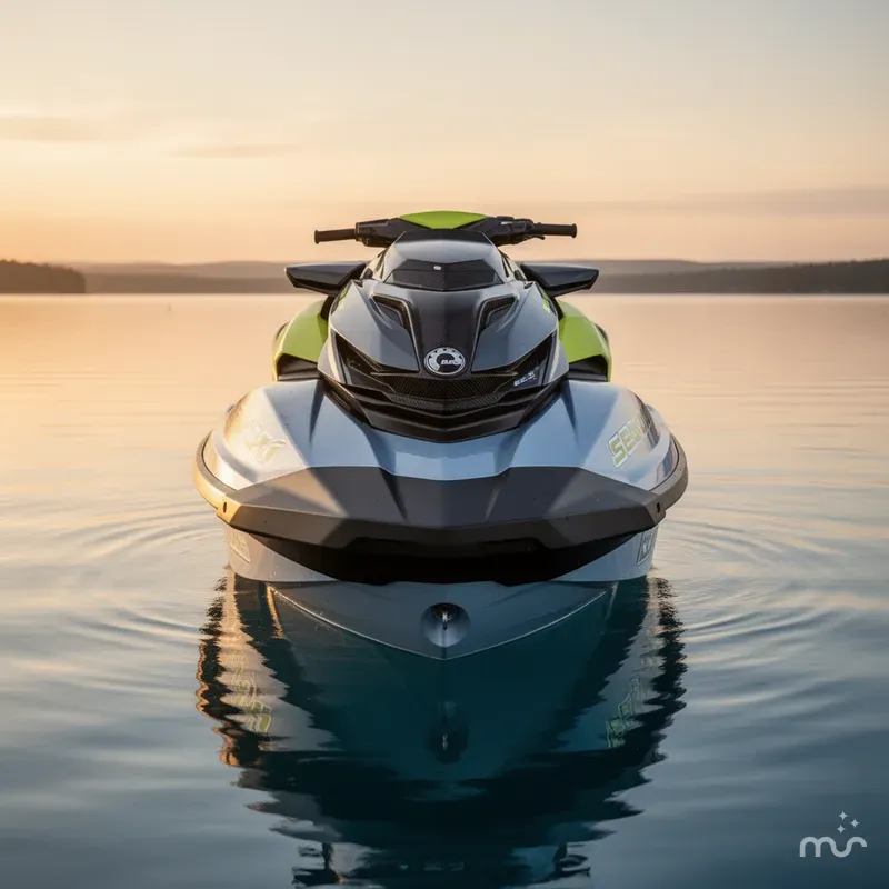 Slide: The Image of Sea-Doo RXP-X™ 325 Tech, BRP Premium A, Ibr Ice Metal / 2025 - 1