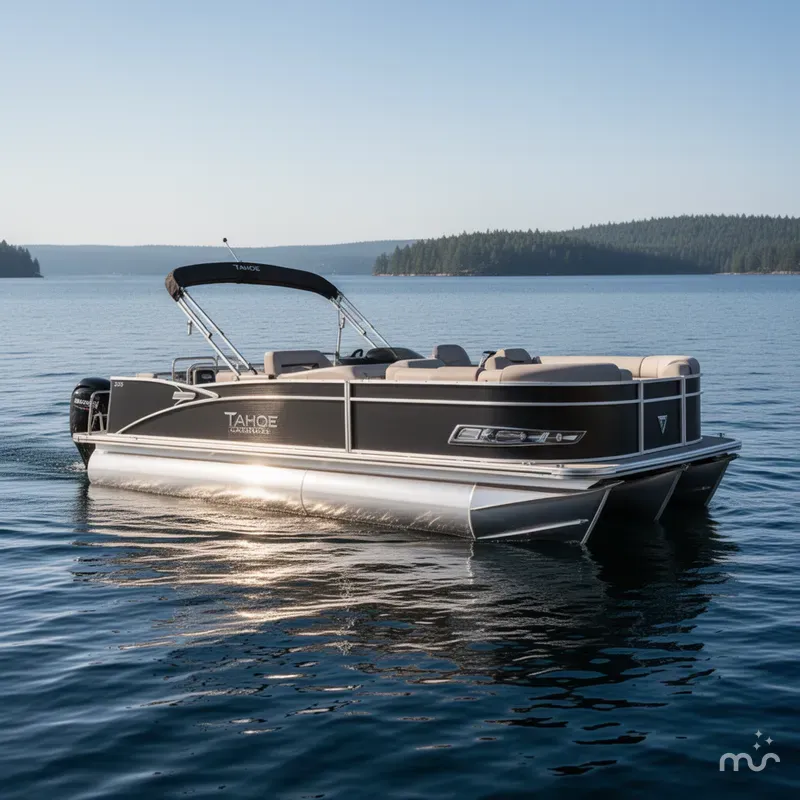 Slide: The Image of Tahoe Cascade 2385 Swingback Tritoon & 250HP 4-Stroke EF 2025 - 2