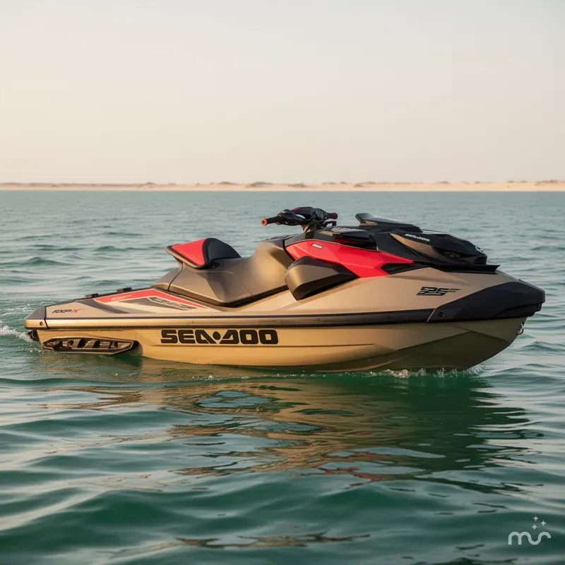 Slide: The Image of Sea-Doo RXP-X™ 325 Tech, BRP Premium A, iBR Metallic Tan 2025 - 0