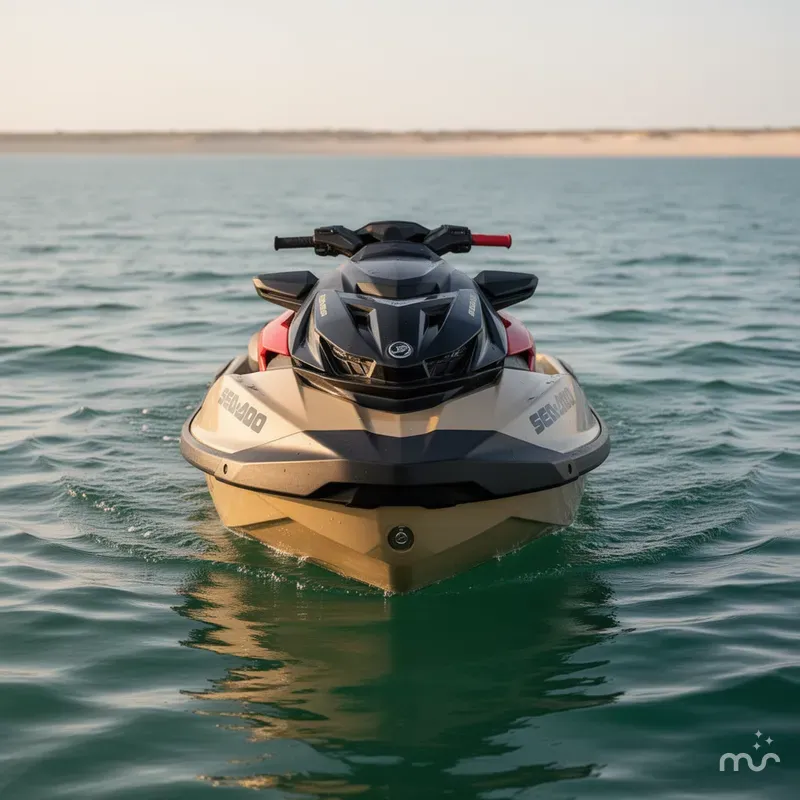 Slide: The Image of Sea-Doo RXP-X™ 325 Tech, BRP Premium A, iBR Metallic Tan 2025 - 2
