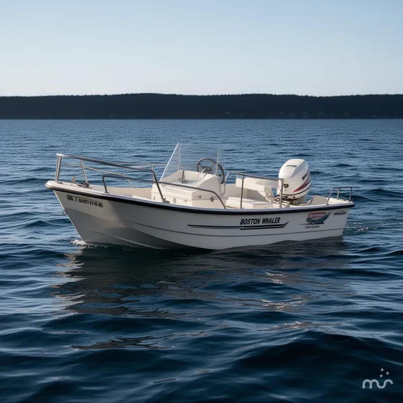 Slide: The Image of Boston Whaler 17 Montauk 1985 - 2