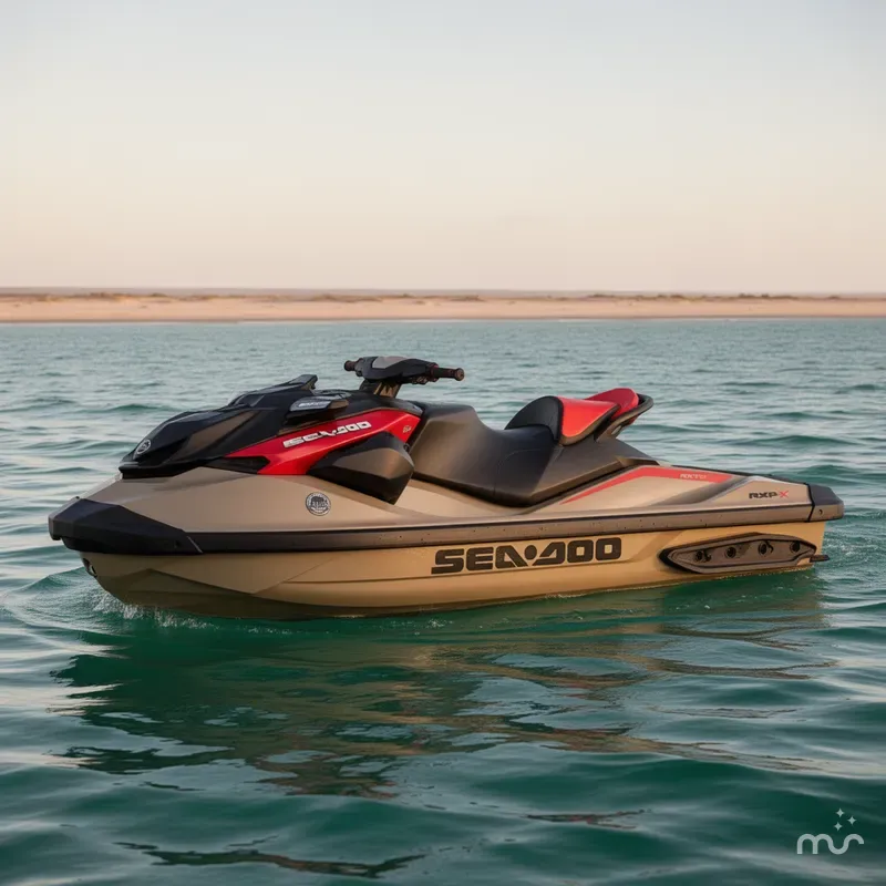 Slide: The Image of Sea-Doo RXP-X™ 325 Tech, BRP Premium A, iBR Metallic Tan 2025 - 0