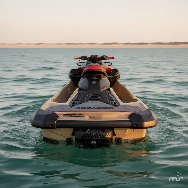 Slide: The Image of Sea-Doo RXP-X™ 325 Tech, BRP Premium A, iBR Metallic Tan 2025 - 1