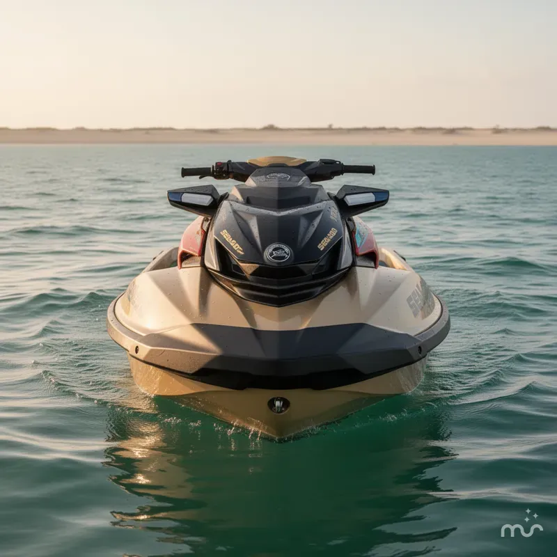 Slide: The Image of Sea-Doo RXP-X™ 325 Tech, BRP Premium A, iBR Metallic Tan 2025 - 2