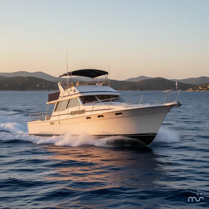 Slide: The Image of Bayliner 3818 Motoryacht 1988 - 2