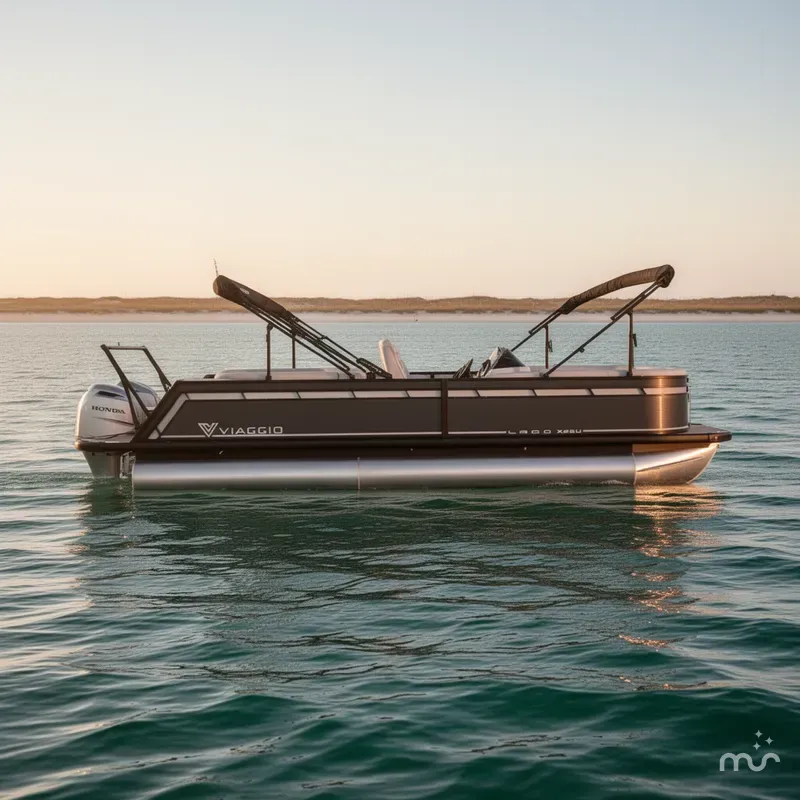 Slide: The Image of Viaggio X22U Tripletoon w/Honda 200HP - 4-Stroke Engine 2025 - 2