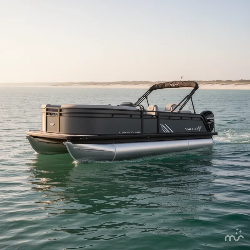 Slide: The Image of Viaggio V 18U Bi-Toon w/Mercury 75ELPT - 75HP - 4-Stroke Engine 2025 - 0