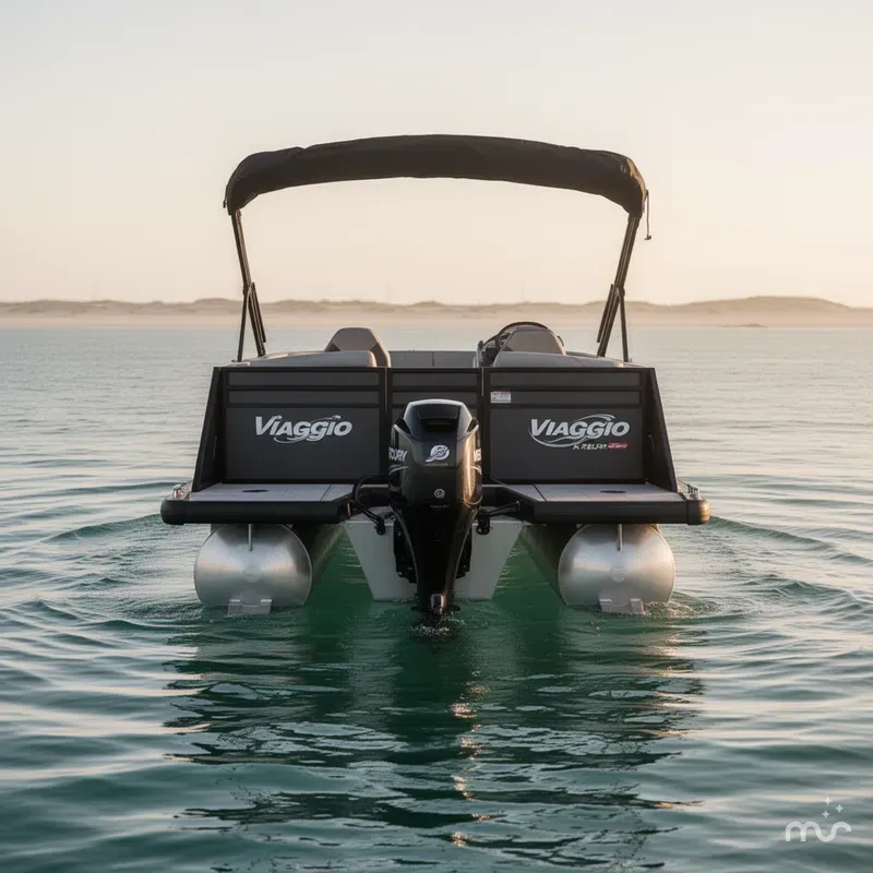 Slide: The Image of Viaggio V 18U Bi-Toon w/Mercury 75ELPT - 75HP - 4-Stroke Engine 2025 - 1