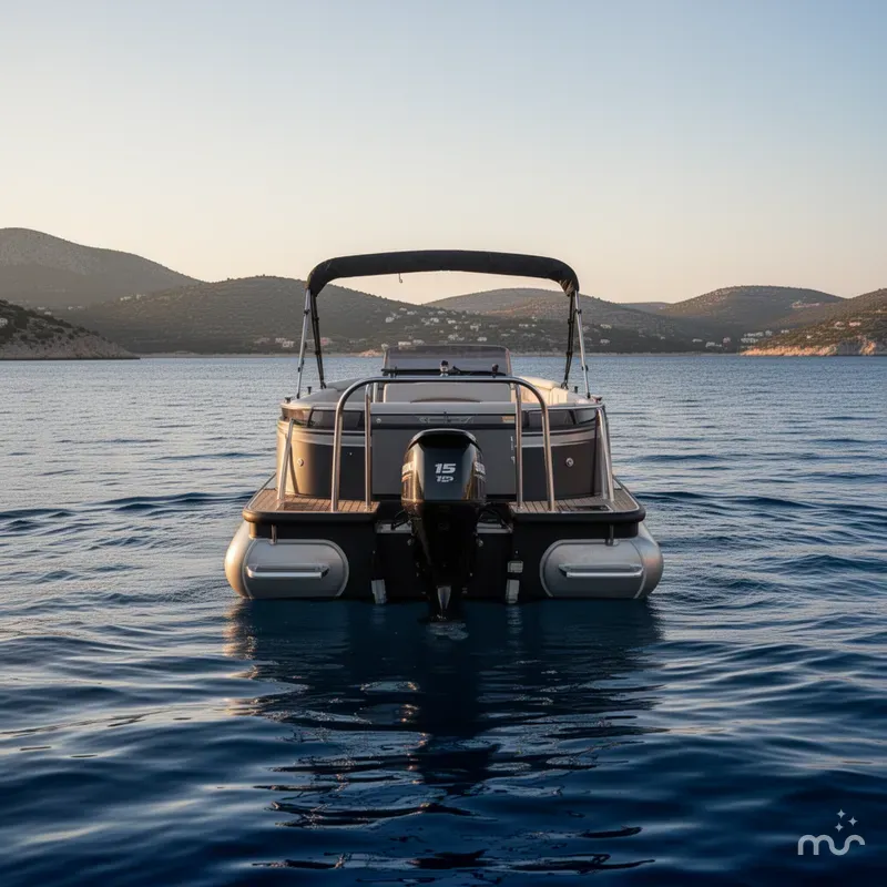 Slide: The Image of Viaggio Lago 20U Sport Toon TT w/Suzuki 115HP - 4-Stroke Engine and MMT Trailer 2022 - 3