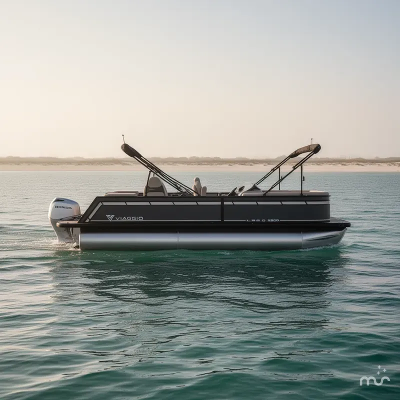 Slide: The Image of Viaggio Lago X22Q Tripletoon w/Honda 250HP - 4-Stroke Engine 2025 - 0