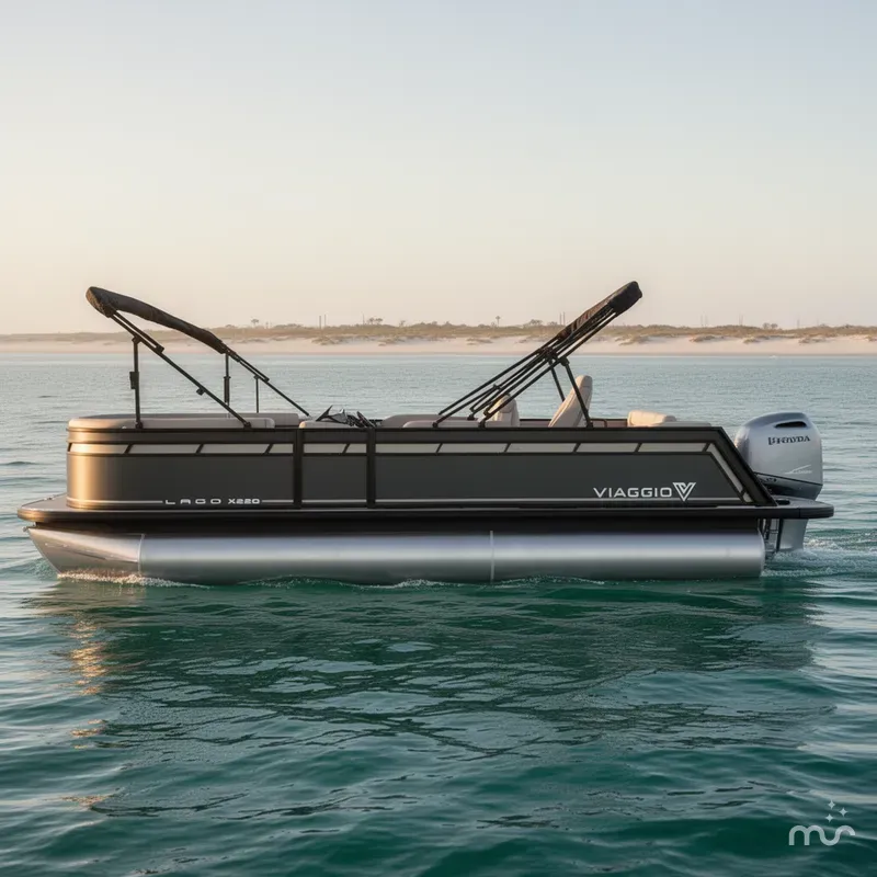 Slide: The Image of Viaggio Lago X22Q Tripletoon w/Honda 250HP - 4-Stroke Engine 2025 - 1