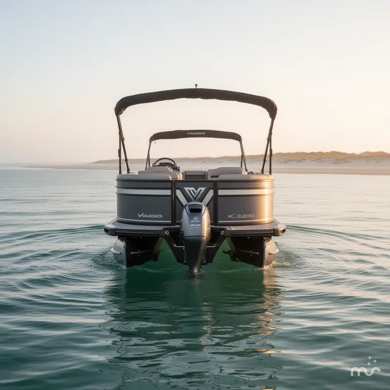 Slide: The Image of Viaggio Lago X22Q Tripletoon w/Honda 250HP - 4-Stroke Engine 2025 - 2