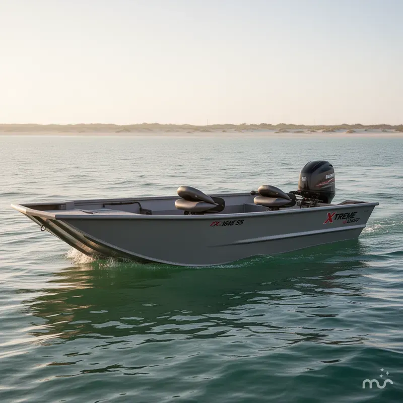 Slide: The Image of Xtreme Boats River Skiff 1648SS 2025 - 1