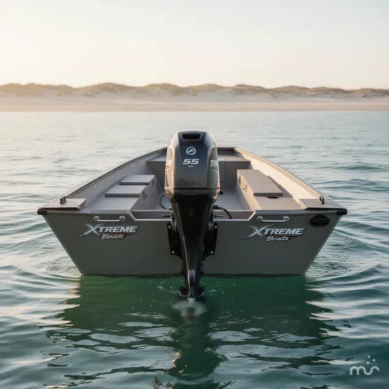 Slide: The Image of Xtreme Boats River Skiff 1648SS 2025 - 2