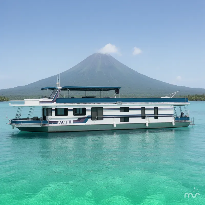 Slide: The Image of Lakeview 79 x 18 Houseboat 1997 - 2