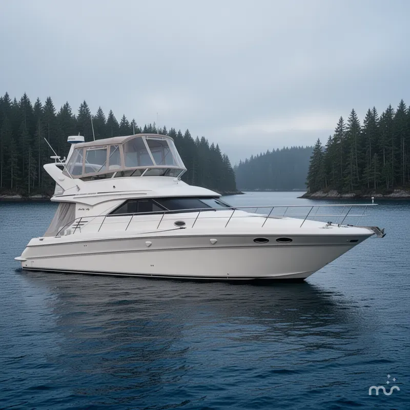 Slide: The Image of Sea Ray 400 Sedan Bridge 1999 - 2
