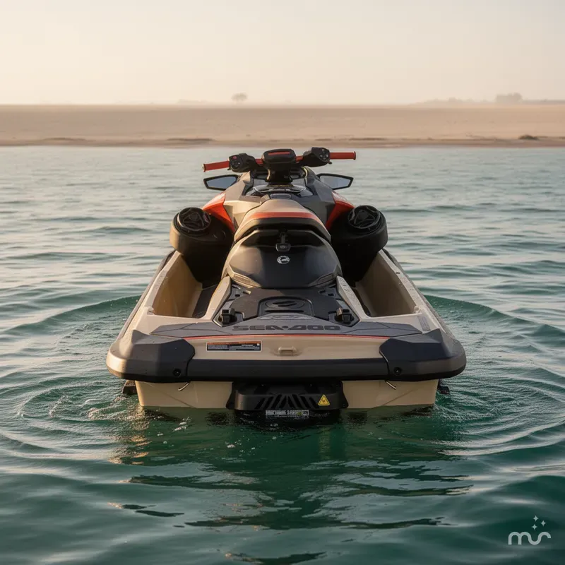 Slide: The Image of Sea-Doo RXP-X™ 325 Tech, BRP Premium A, iBR Metallic Tan 2025 - 2