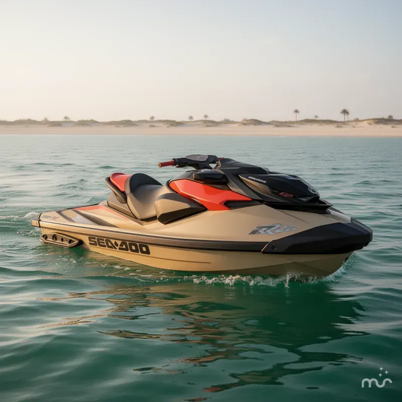 Slide: The Image of Sea-Doo RXP-X™ 325 Tech, BRP Premium A, iBR Metallic Tan 2025 - 0