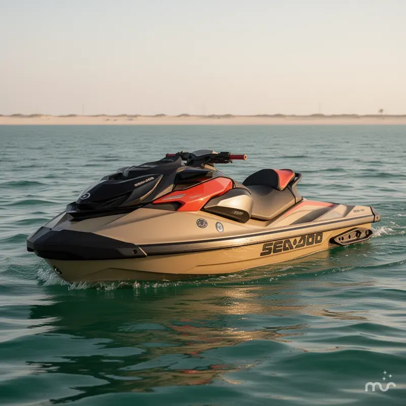 Slide: The Image of Sea-Doo RXP-X™ 325 Tech, BRP Premium A, iBR Metallic Tan 2025 - 1