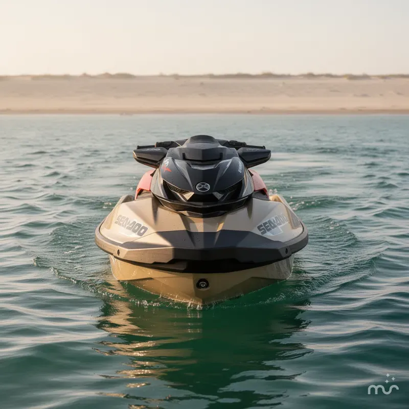 Slide: The Image of Sea-Doo RXP-X™ 325 Tech, BRP Premium A, iBR Metallic Tan 2025 - 2