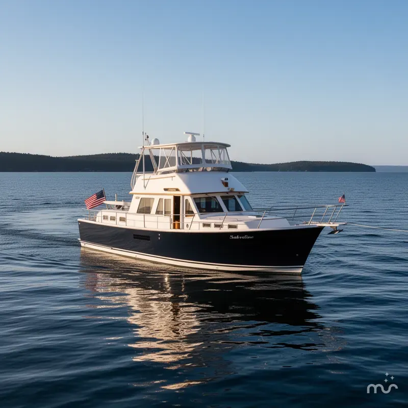 Slide: The Image of Sabreline Sabreline 47 Aft Cabin Trawler 1998 - 2