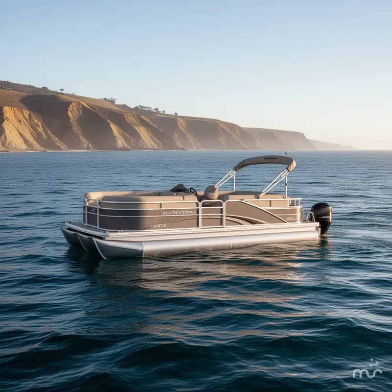 Slide: The Image of Sun Tracker Party Barge 18 DLX 2025 - 0