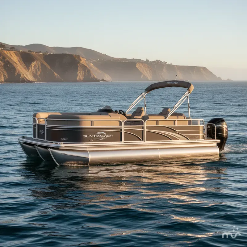 Slide: The Image of Sun Tracker Party Barge 18 DLX 2025 - 1