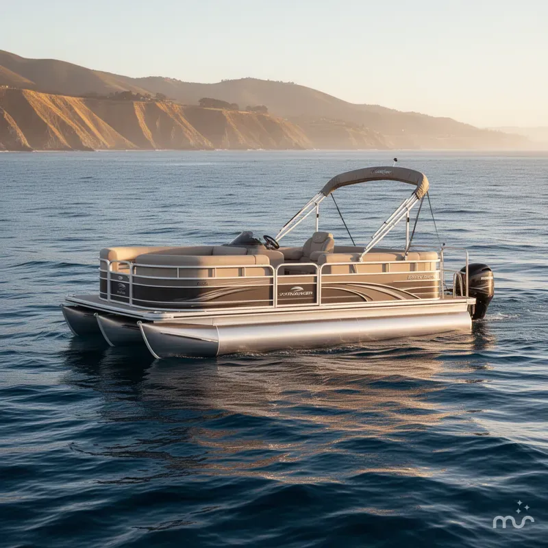 Slide: The Image of Sun Tracker Party Barge 18 DLX 2025 - 2