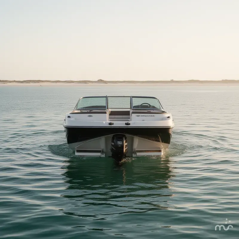 Slide: The Image of Bayliner 190 Deck Boat w/Mercury 150HP - 4-Stroke Engine and SIA Trailer 2018 - 2