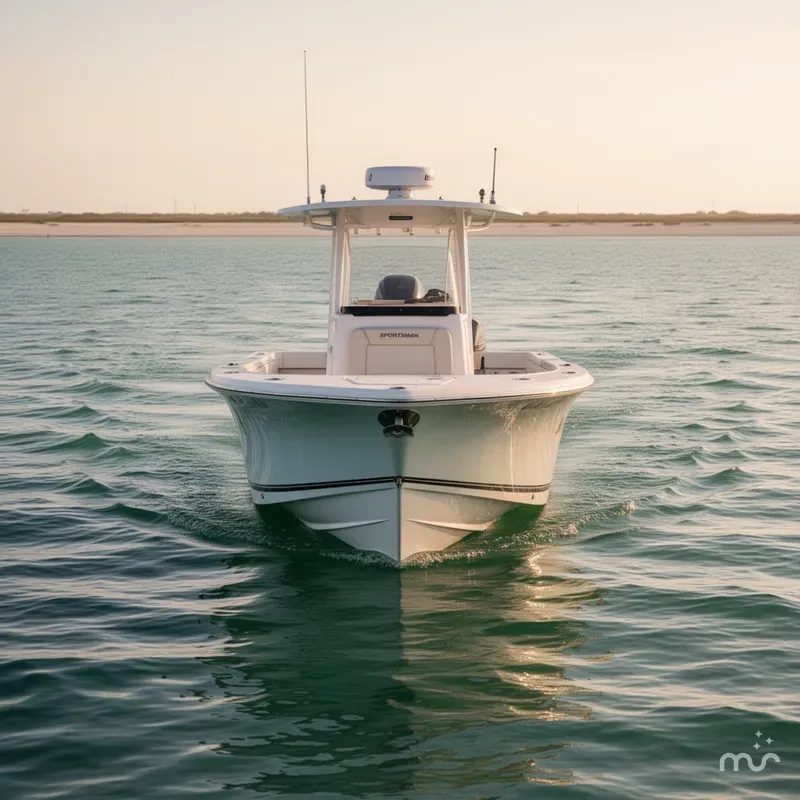 Slide: The Image of Sportsman Island Reef 19 Center Console 2018 - 1