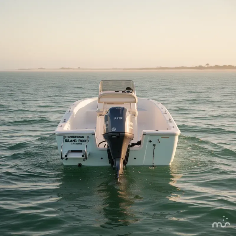 Slide: The Image of Sportsman Island Reef 19 Center Console 2018 - 3