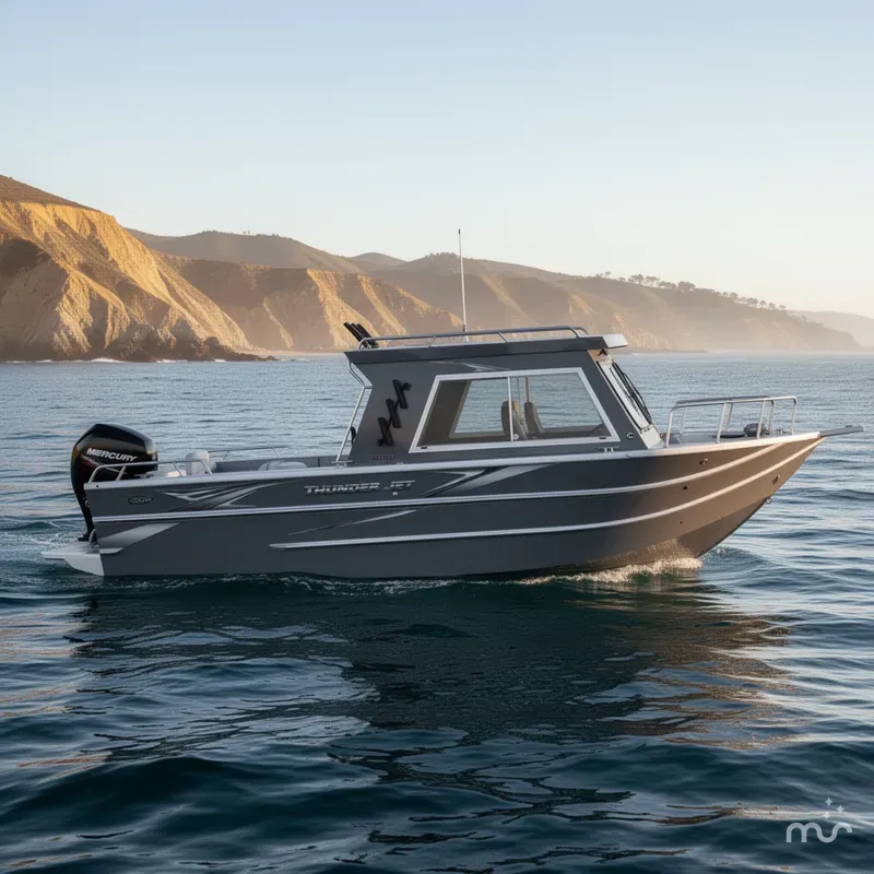 Slide: The Image of Thunder Jet Alexis Pro 24 w/ 250HP Mercury and a 15HP Pro Kicker! 2025 - 0
