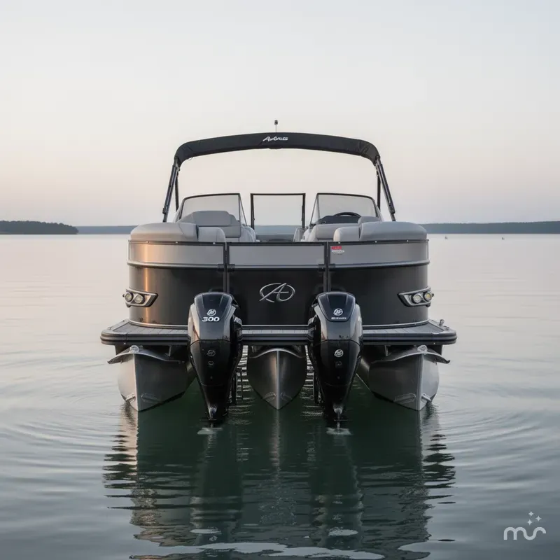 Slide: The Image of Avalon 2585 Catalina Platinum Windshield Elite, Twin 300hp Mercury V-8's 2021 - 2
