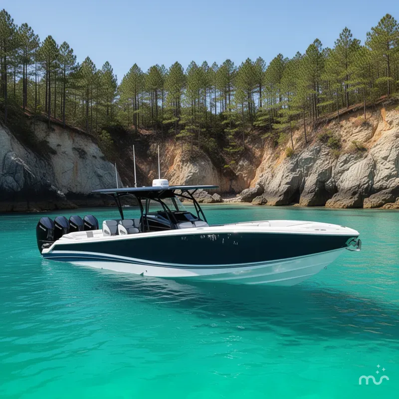 Slide: The Image of Nor-Tech 390 Sport Center Console 2024 - 2